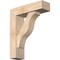 Ekena Millwork Funston Block Smooth Bracket w/ Offset Brace, Douglas Fir, 5 1/2"W x 18"D x 22"H BKT0604X18X22FST05SDF - alternate 1